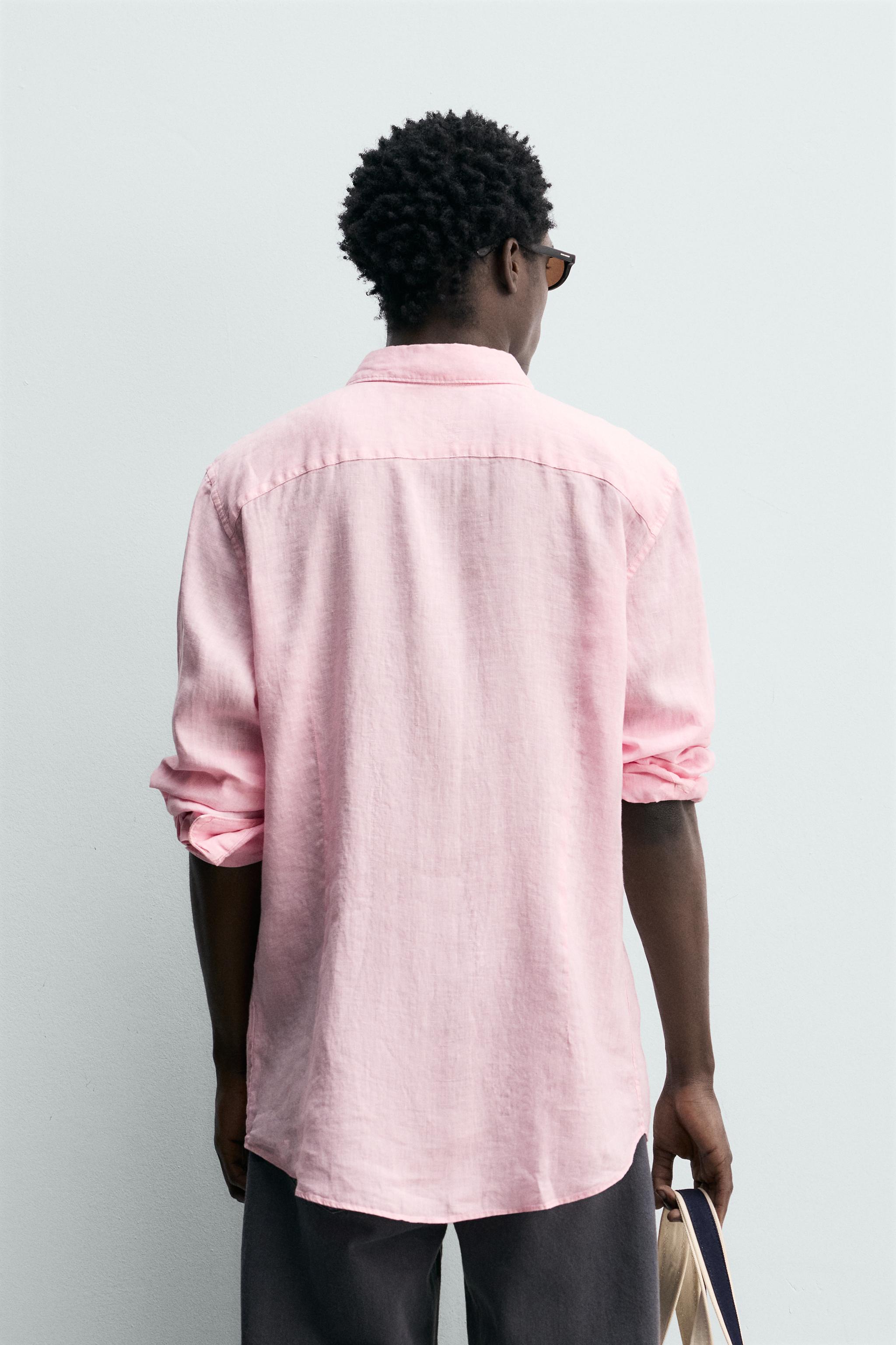 REGULAR FIT 100% LINEN SHIRT